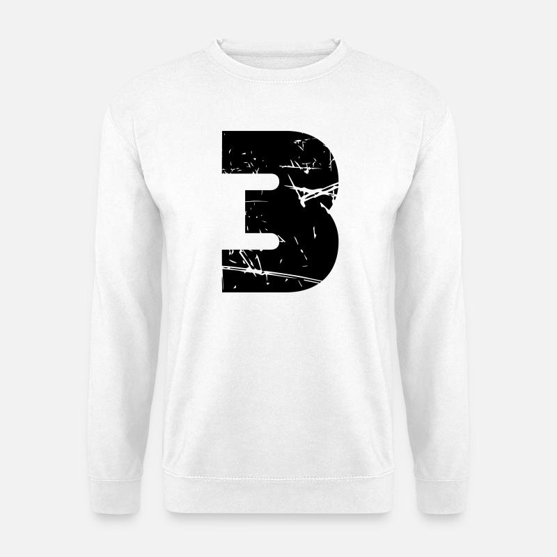 3 - Unisex Pullover - Weiß