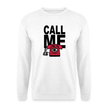 CALL ME - Unisex Sweatshirt - white - Front