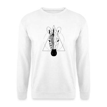 Zebra - Unisex Pullover - Weiß - Vorne
