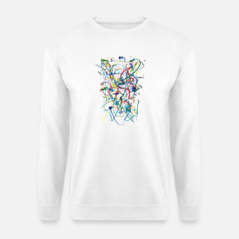 Abstract - Unisex Sweatshirt - white