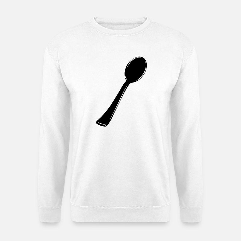 Löffel - Unisex Pullover - Weiß
