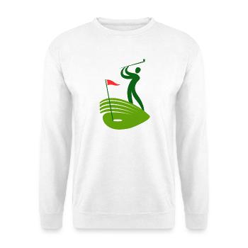 golf, golffan, golfer, golfclub - Unisex Pullover - Weiß - Vorne