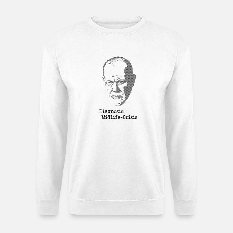 Diagnosis Midlife Crisis - Unisex Pullover - Weiß