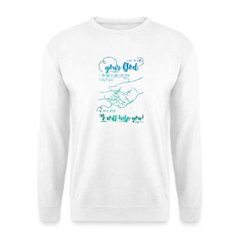 Isaiah Bible Verse I Help You - Unisex Sweatshirt - white - Front