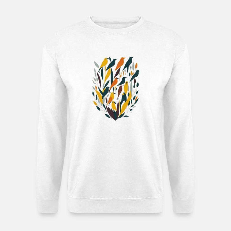 Vögel - Unisex Pullover - Weiß