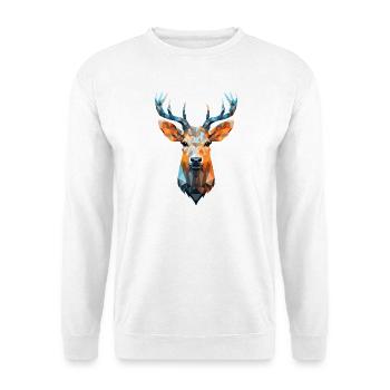 Deer Roe Deer Polygon Roe Deer Deer - Unisex Sweatshirt - white - Front