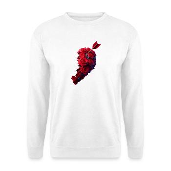 Partenaire cardiaque à droite - Sweat-shirt Unisexe - blanc - Devant