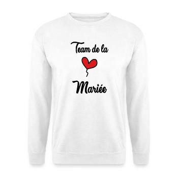 Junggesellinnenabschied. TEAM BRIDAL - Unisex Pullover - Weiß - Vorne