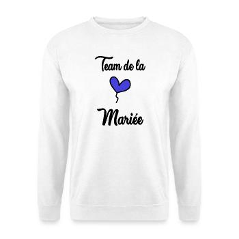 ZUKÜNFTIGE BRAUT. Junggesellinnenabschied. HOCHZEIT. MANNSCHAFT. TEAM BRIDAL - Unisex Pullover - Weiß - Vorne
