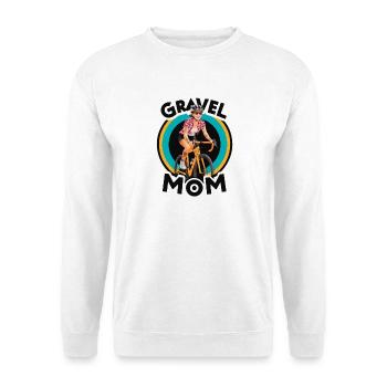 Gravel Mom Bicycle Adventure Design - Unisex Sweatshirt - white - Front