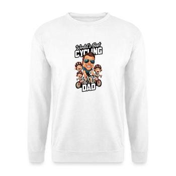 World's Best Cycling Dad Design - Unisex Sweatshirt - white - Front