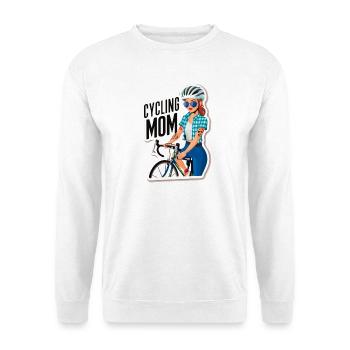 Autocollant d’autonomisation des mamans cyclistes - Sweat-shirt Unisexe - blanc - Devant