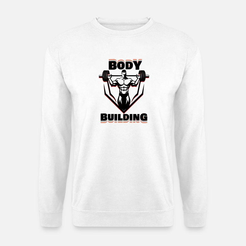 Bodybuilding dark design - Unisex Pullover - Weiß