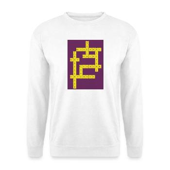 Crossword Puzzle Divers - Unisex Sweatshirt - white - Front