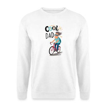 Cool Dad Radfahren - Unisex Pullover - Weiß - Vorne