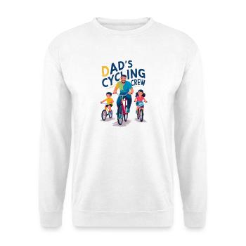Dad's Cycling Crew Familiendesign - Unisex Pullover - Weiß - Vorne
