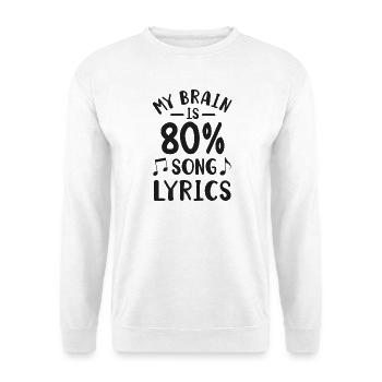 Chanteur Musicien Chant - Sweat-shirt Unisexe - blanc - Devant