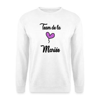WEDDING. BRIDE-TO-BE. Bachelorette party. TEAM. TEAM MARIEE - Unisex Sweatshirt - white - Front