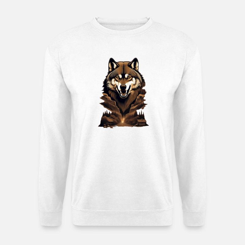 WolfMountain - Unisex Sweatshirt - white