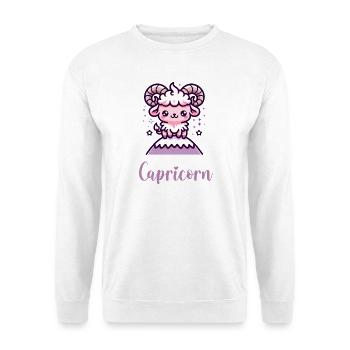 Süße Capricorn Sternzeichen Astrologie Geschenk - Unisex Pullover - Weiß - Vorne
