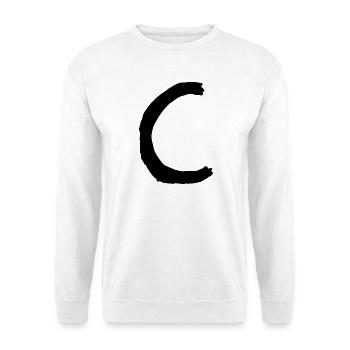 Buchstaben C - Unisex Pullover - Weiß - Vorne