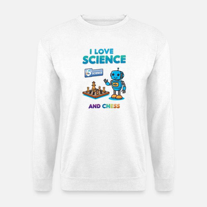 Science and Chess - Unisex Sweatshirt - white