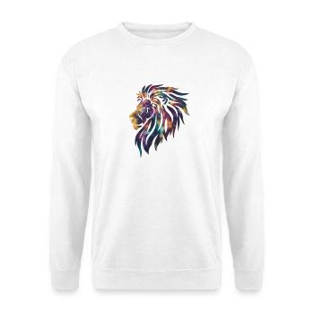 Galaxy Lion Cosmic - Unisex Sweatshirt - white - Front
