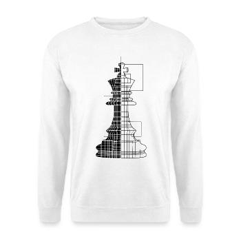 Chess Piece Line Art - Unisex Sweatshirt - white - Front