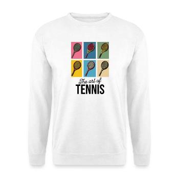 The Art of Tennis Pop Art Racket Shirt - Unisex Sweatshirt - white - Front