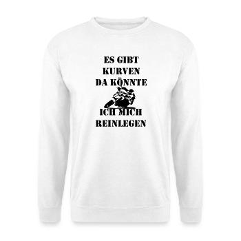 Putting in curves - Unisex Sweatshirt - white - Front