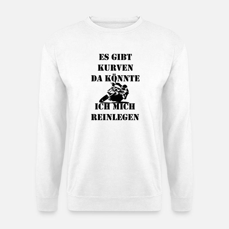 Putting in curves - Unisex Sweatshirt - white