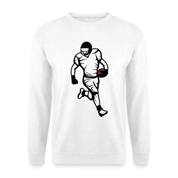 Footballspieler - Unisex Pullover - Weiß - Vorne