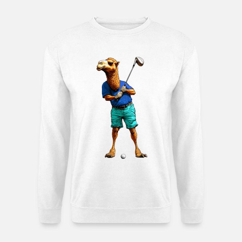 Golf Kamele - Unisex Pullover - Weiß