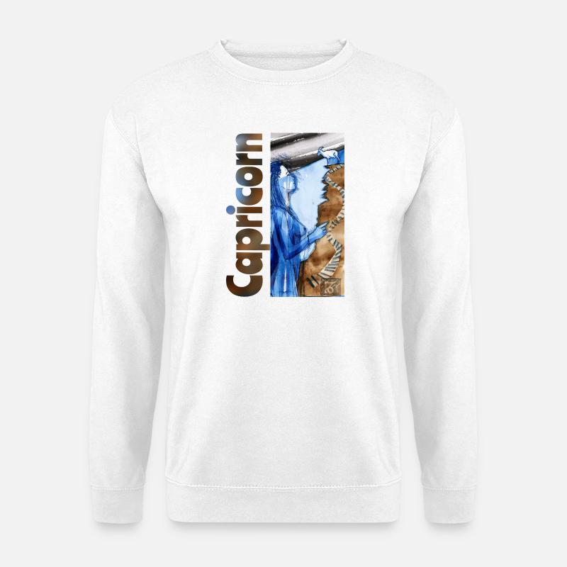 Sternzeichen Steinbock - Unisex Pullover - Weiß