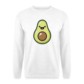 Cute Avocado Illustration - Unisex Sweatshirt - white - Front
