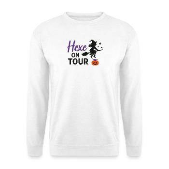 Sorcière en tournée Halloween Design - Sweat-shirt Unisexe - blanc - Devant