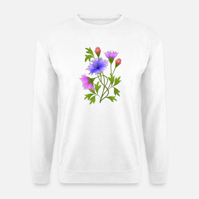 Blumen - Unisex Pullover - Weiß