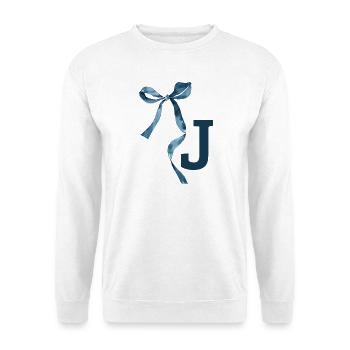 Monogram j Gift Idea - Unisex Sweatshirt - white - Front