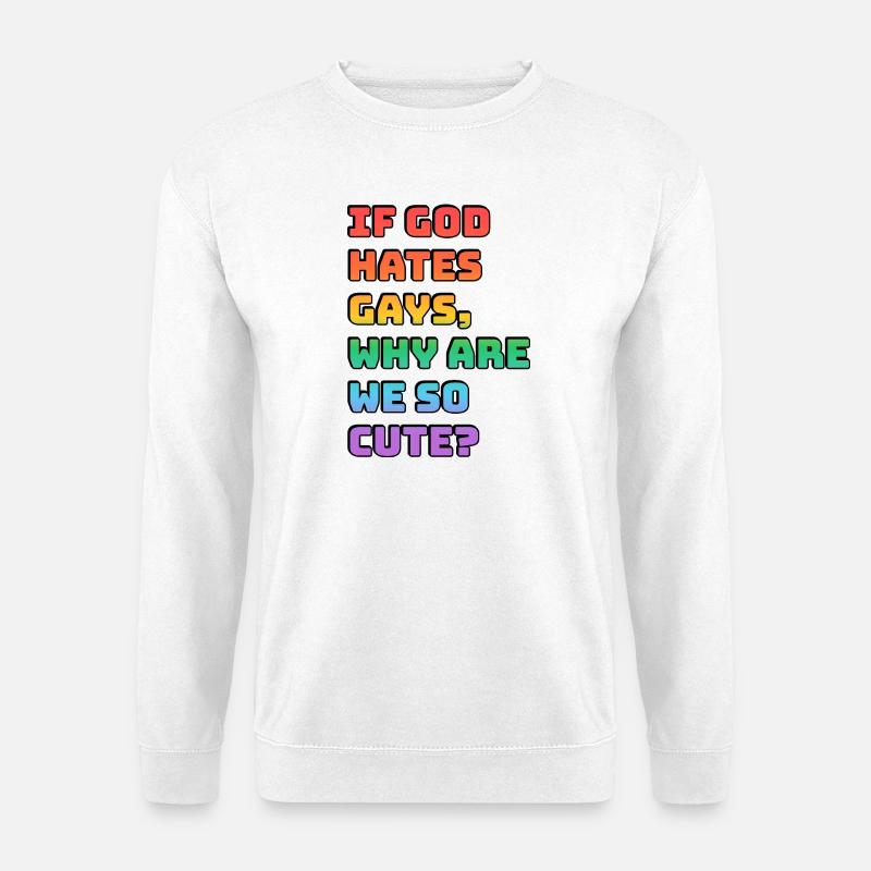 Süßes Pride Regenbogen-Tee - Unisex Pullover - Weiß