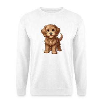 Labradoodle Puppy sweet - Unisex Sweatshirt - white - Front