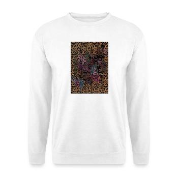 Ojio Originals- Spiral Chromatic Scrolls - Unisex Sweatshirt - white - Front