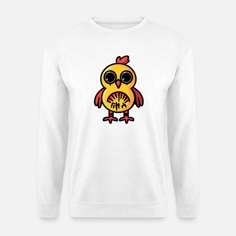 Huhn Halloween Zombie - Unisex Pullover - Weiß