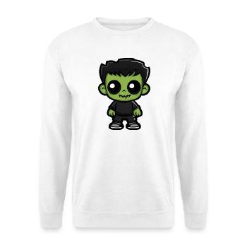 Zombie Halloween Niedlich Comic - Unisex Pullover - Weiß - Vorne