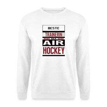 Air Hockey Trainer Meilleur entraîneur de Air Hockey - Sweat-shirt Unisexe - blanc - Devant