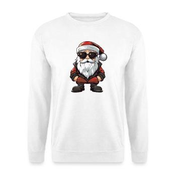 Weihnachtsmann Comic Santa - Unisex Pullover - Weiß - Vorne