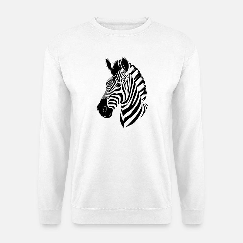 Zebra T-shirt Geschenk - Unisex Pullover - Weiß