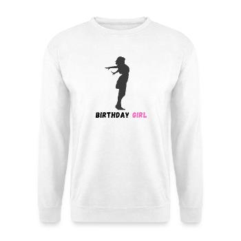 Birthday girl - Unisex Sweatshirt - white - Front