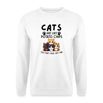 Cat Mom Dad Birthday Kitten Grandma Pet - Unisex Sweatshirt - white - Front