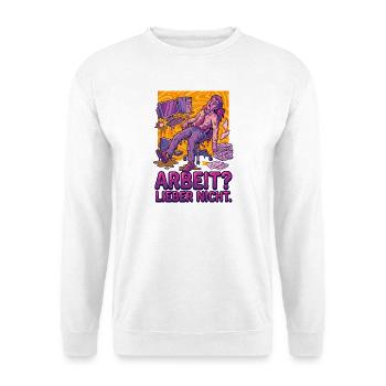 Work? Rather not - Unisex Sweatshirt - white - Front