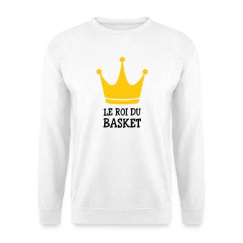 The King of Basketball - Unisex Sweatshirt - white - Front